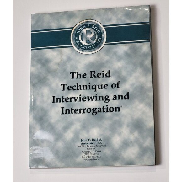 The Reid Technique Of Interviewing & Interrogation Criminal Law Enforcement Book - Picture 1 of 7